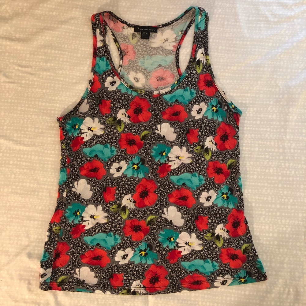 Floral Racerback Tank